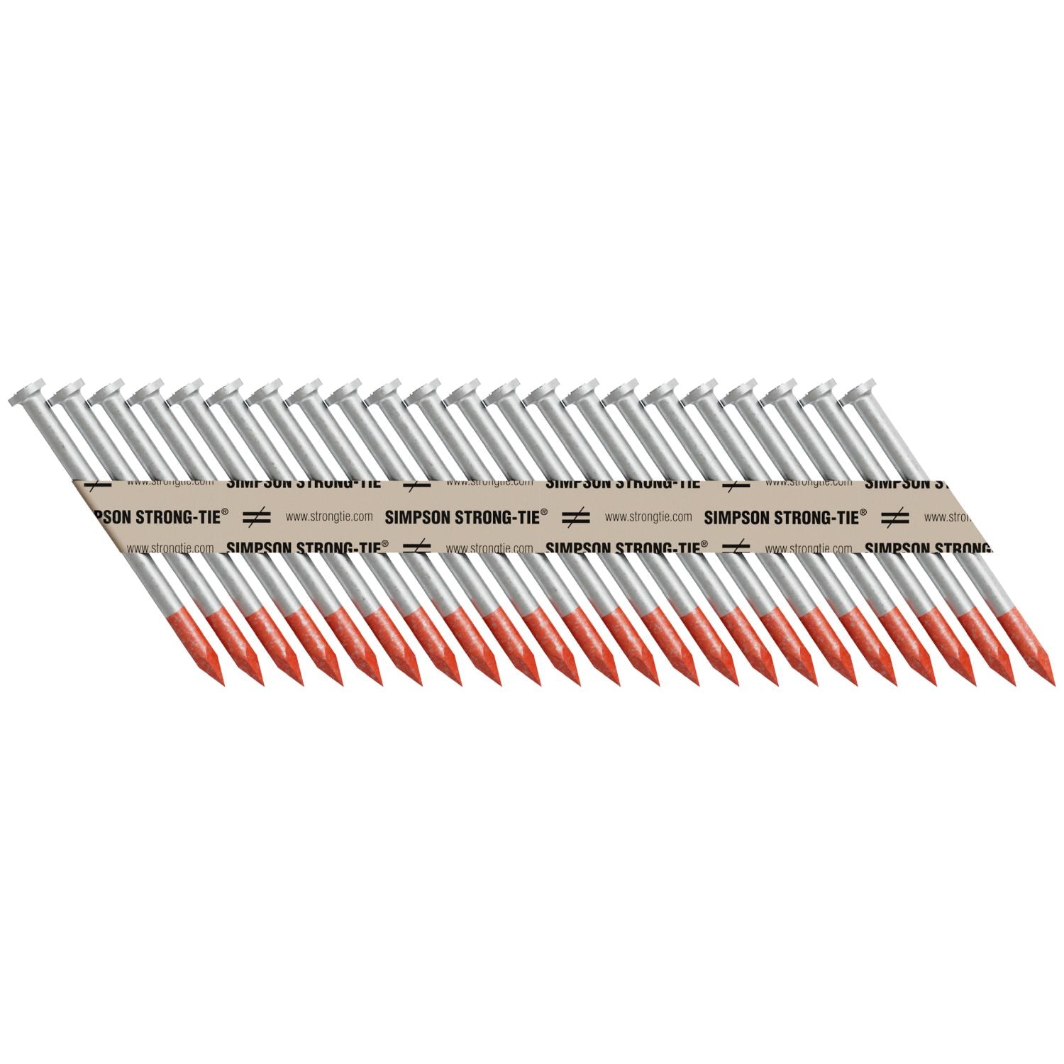 Simpson Strong-Tie N16HDGPT2000 Strong-Drive 33° SCN SMOOTH-SHANK CONNECTOR Nail,  2-1/2-in. x .162-in. HDG, 2000-Pack