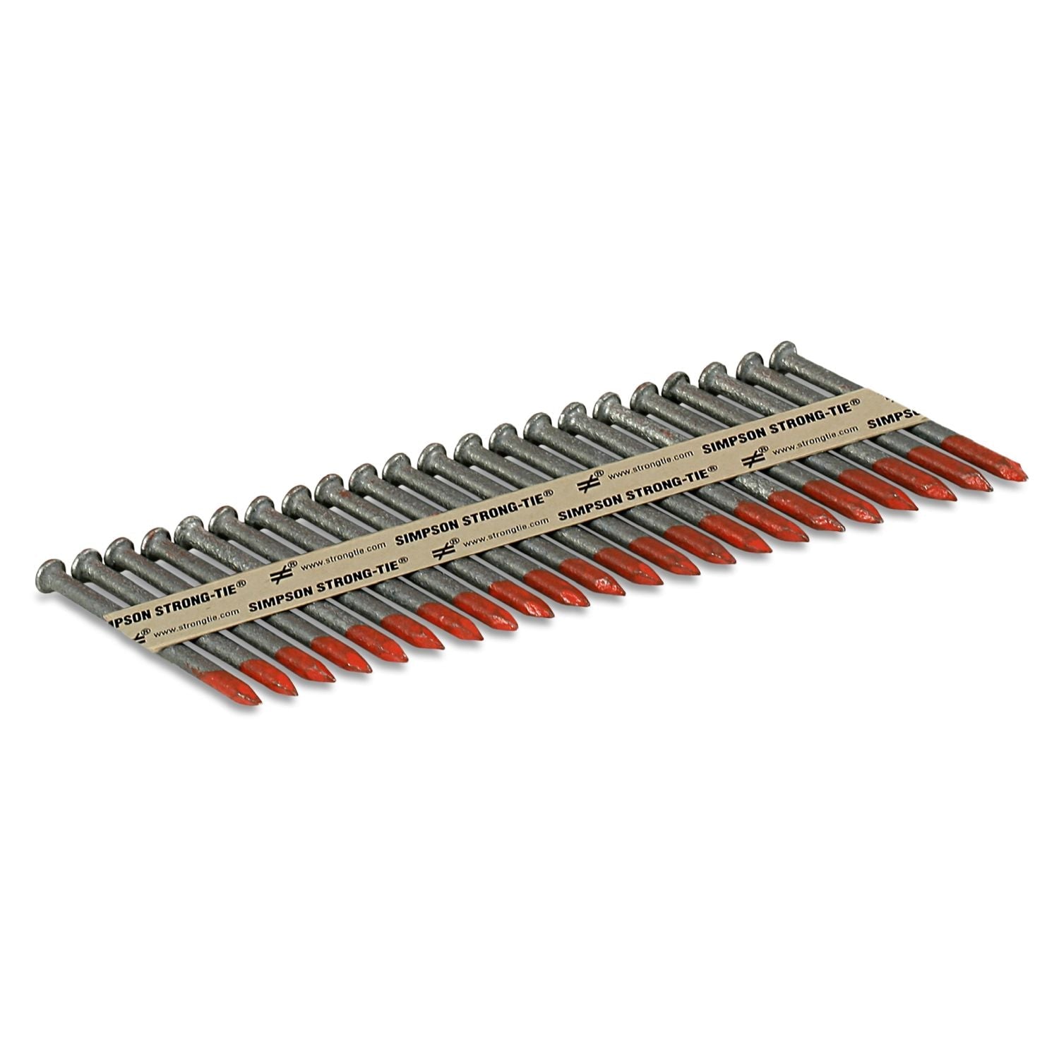 Simpson Strong-Tie N16HDGPT500 Strong-Drive 33° SCN SMOOTH-SHANK CONNECTOR Nail,  2-1/2-in. x .162-in. HDG, 500-Pack