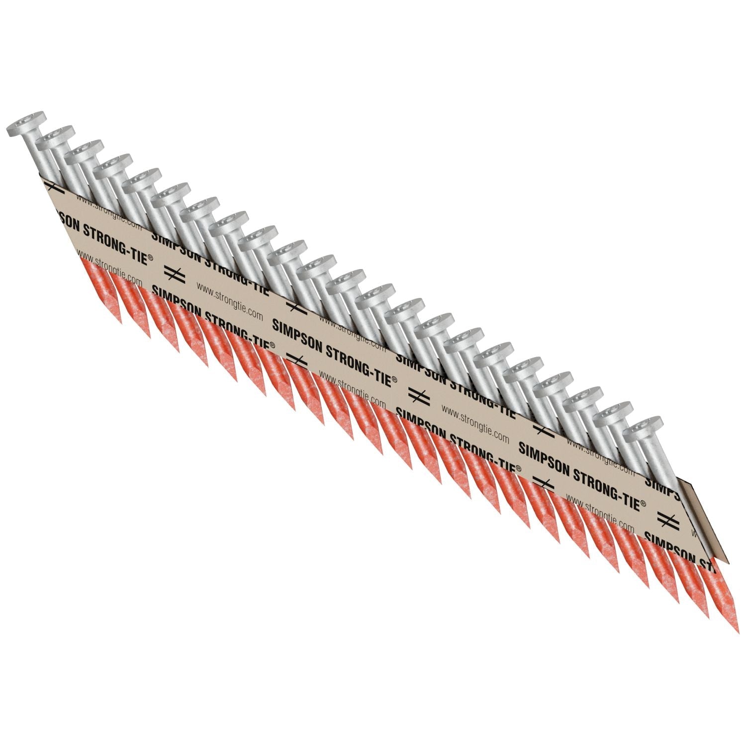 Simpson Strong-Tie N8HDGPT4000 Strong-Drive 33° SCN SMOOTH-SHANK CONNECTOR Nail,  1-1/2-in. x .131-in. HDG, 4000-Pack