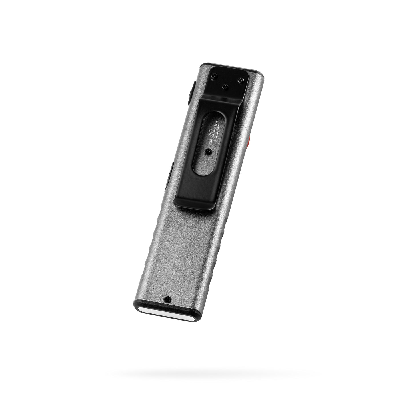 NEBO SLIM Mini rechargeable pocket flashlight, back view showing pocket clip