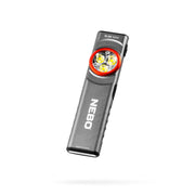 NEBO SLIM Mini rechargeable pocket flashlight, front view on white background