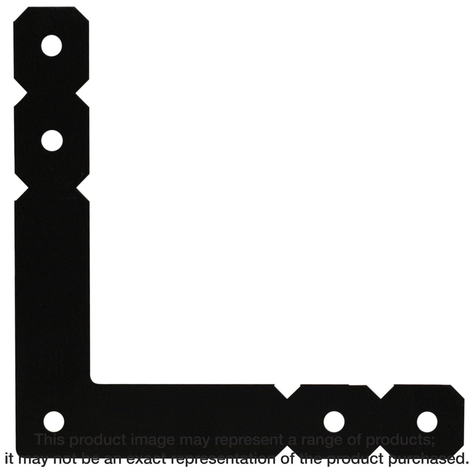 Simpson Strong-Tie OL OL 12-in. x 12-in. Black Powder-Coated Ornamental L Angle