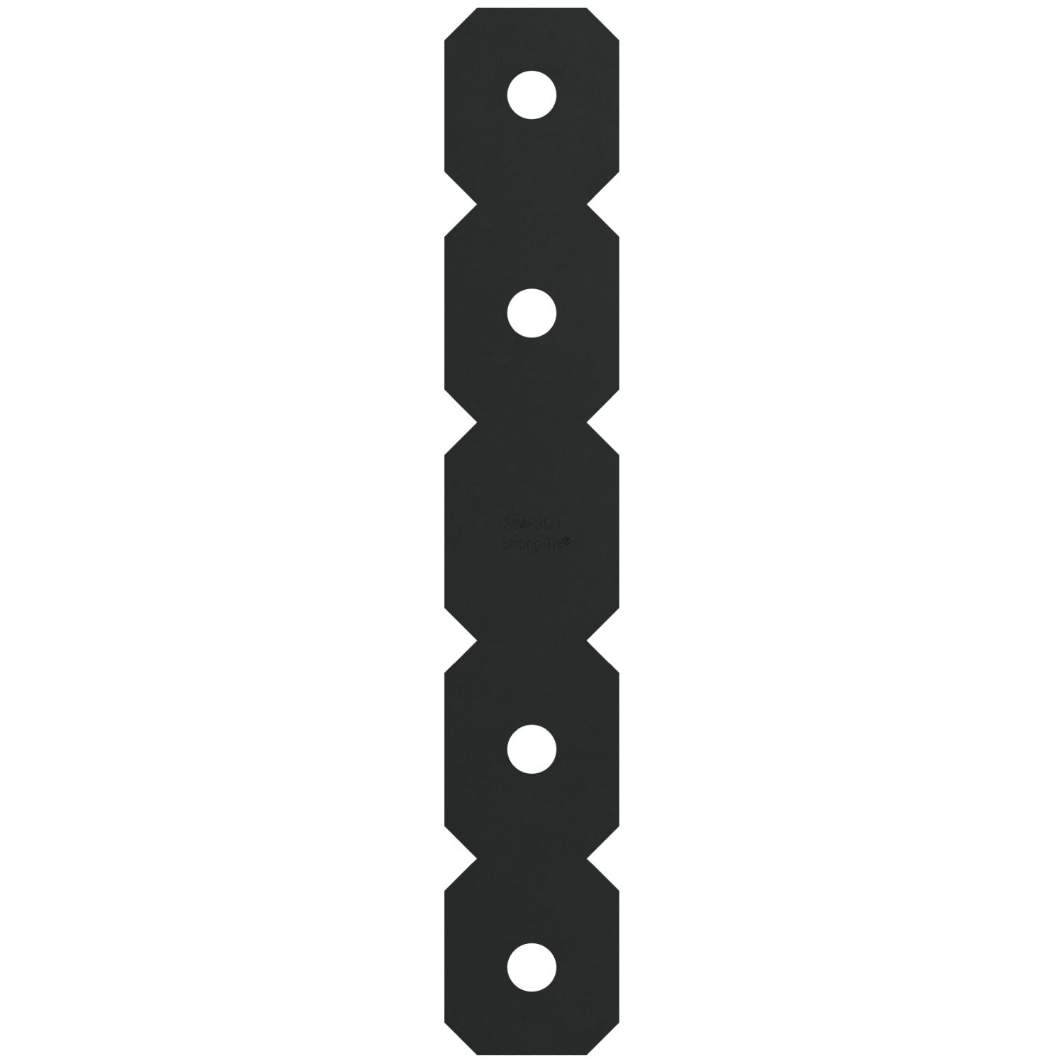 Simpson Strong-Tie OS OS 2-in. x 12-in. Black Powder-Coated Ornamental Strap