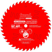 Freud P410-Tooth 10 in. Thin Kerf Next Generation Premier Fusion General Purpose Blade