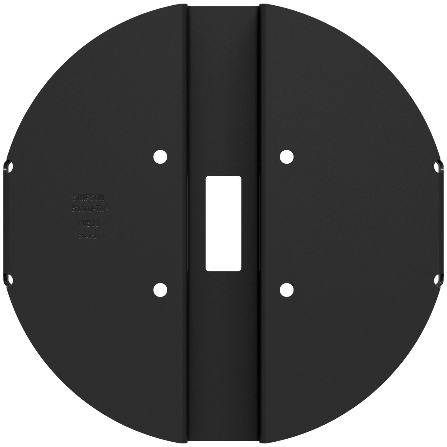 Simpson Strong-Tie PBV10PC PBV 10-in. Black Powder-Coated Hidden Standoff Post Base for Viga Post