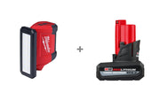Milwaukee M12 ROVER 700-Lumen Flood Light bundled with Milwaukee M12 REDLITHIUM HIGH OUTPUT XC5.0 Battery Pack