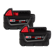 Milwaukee 48-11-1850R M18 REDLITHIUM XC5.0 Resistant Battery (PROMO), 2-Pack