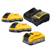 DeWALT DCB2104-2 20V MAX XR POWERPACK 4.0Ah Battery, 2-Pack w/ (1) 3.5Ah POWERSTACK Battery & Charger Kit (PROMO)
