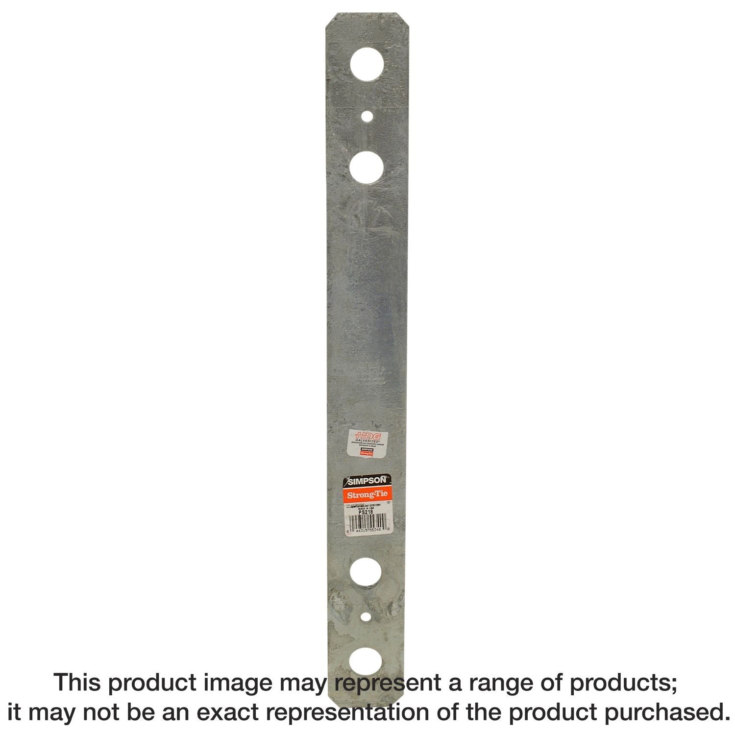 Simpson Strong-Tie PS218 PS 2-in. x 18-in. Hot-Dip Galvanized Piling Strap