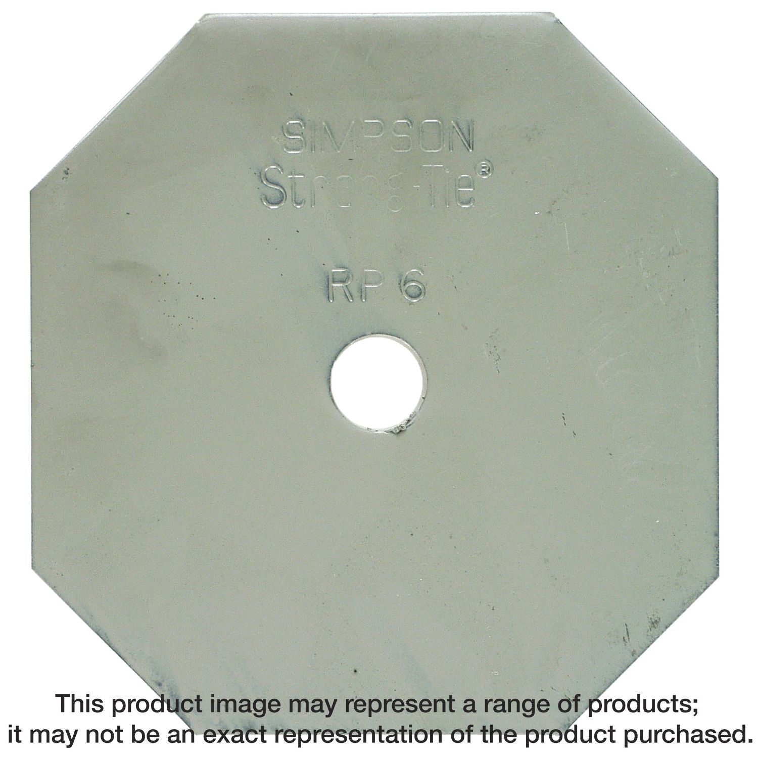 Simpson Strong-Tie RP6 RP6 3/8-in. Steel Retrofit Plate