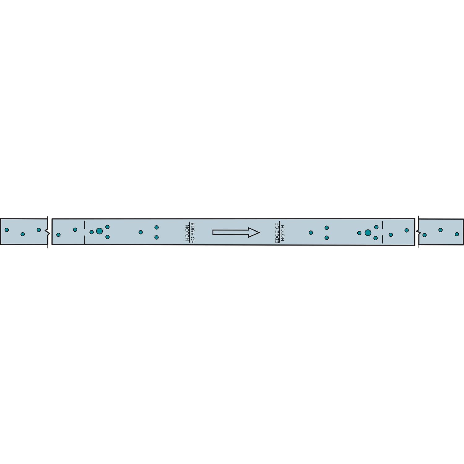 Simpson Strong-Tie RPS28Z RPS 28-5/16-in. 16-Gauge ZMAX Galvanized Retrofit Strap Tie