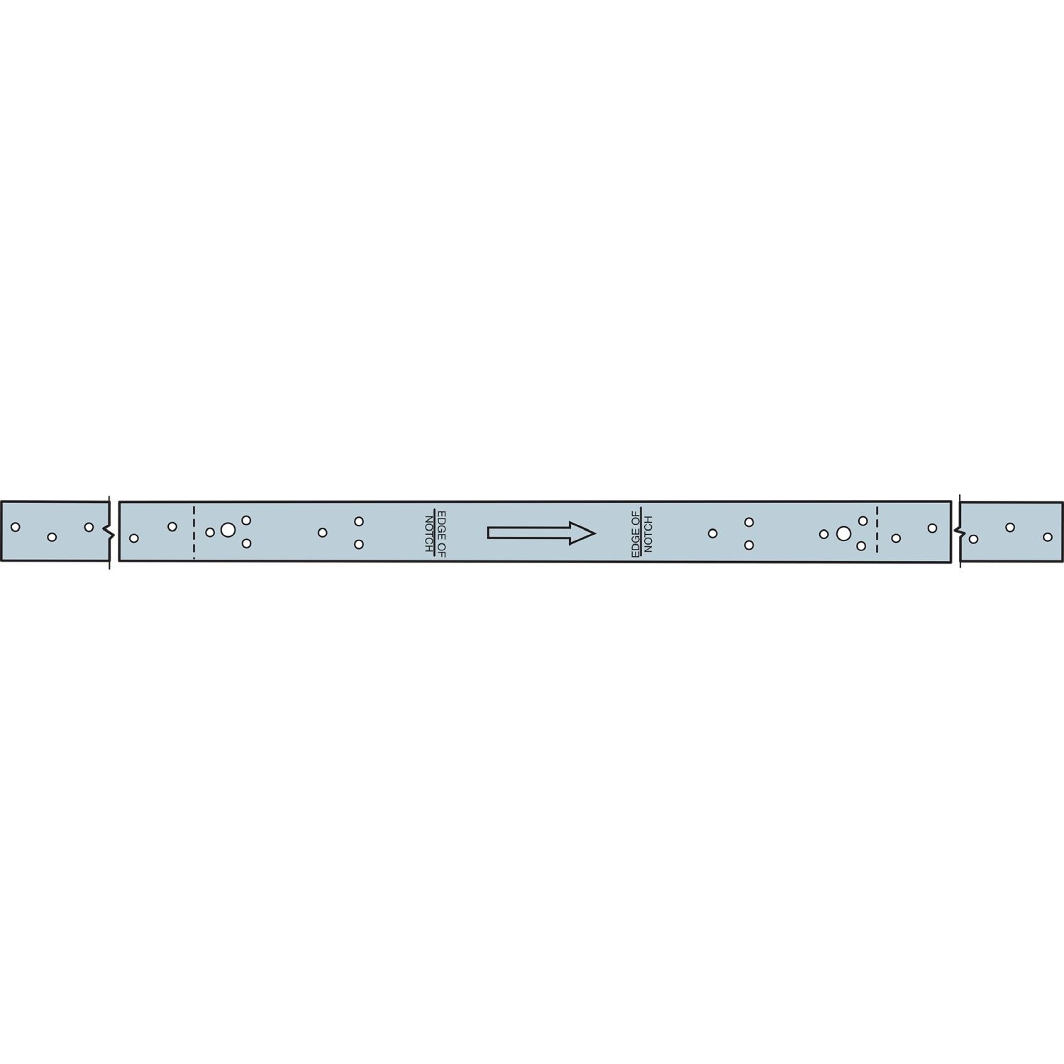 Simpson Strong-Tie RPS28 RPS 28-5/16-in. 16-Gauge Galvanized Retrofit Strap Tie