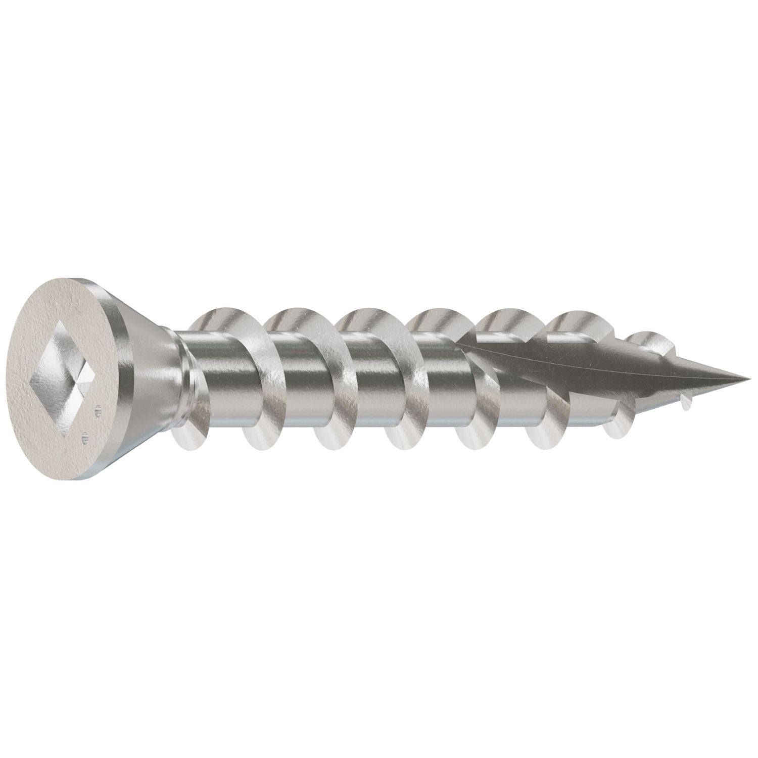Simpson Strong-Tie S07100FB5 Trim-Head Screw, Square Drive,  #7 x 1-in. #1 SQ, Type 305, 5-lb.
