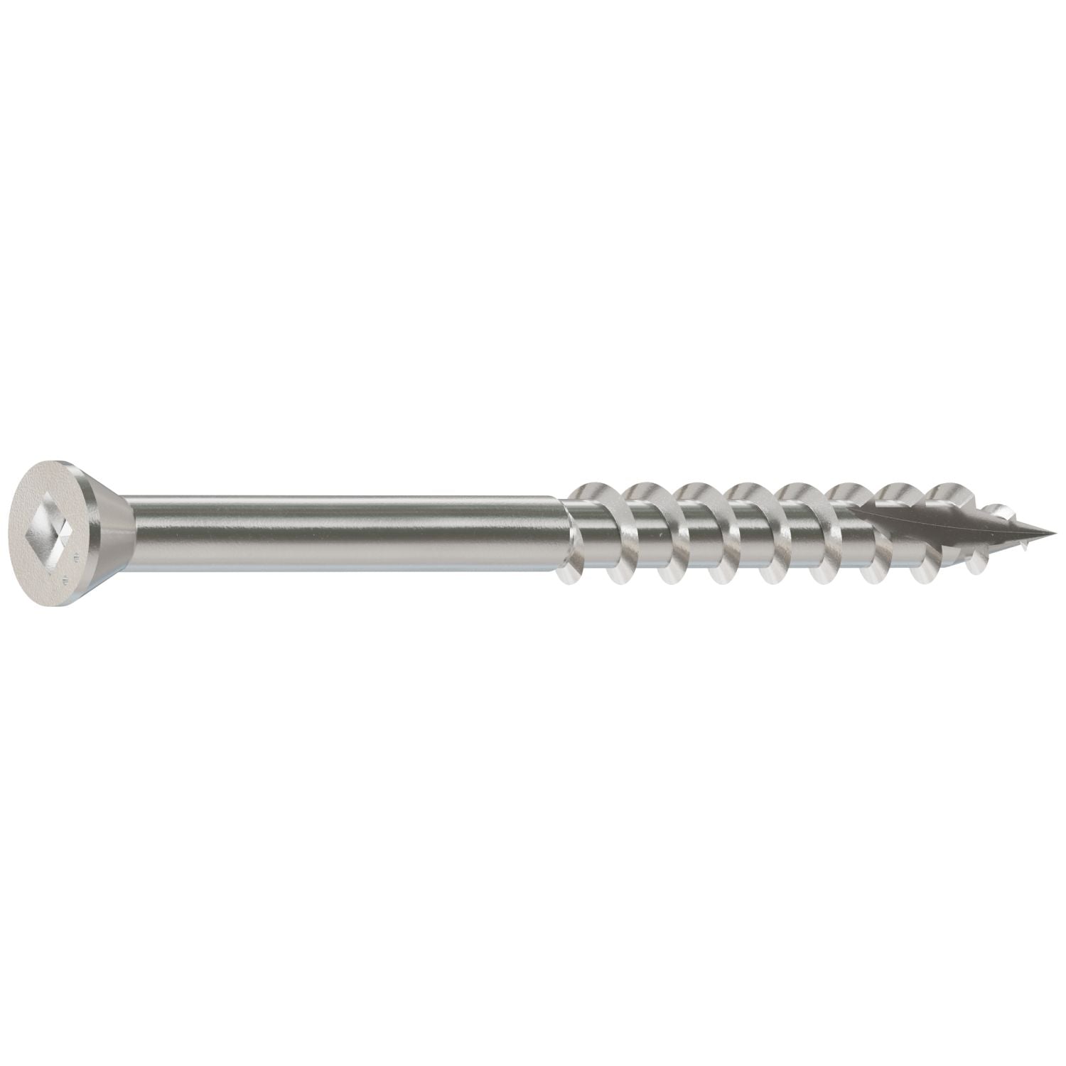 Simpson Strong-Tie S07200FB5 Trim-Head Screw, Square Drive,  #7 x 2-in. #1 SQ, Type 305, 5-lb.