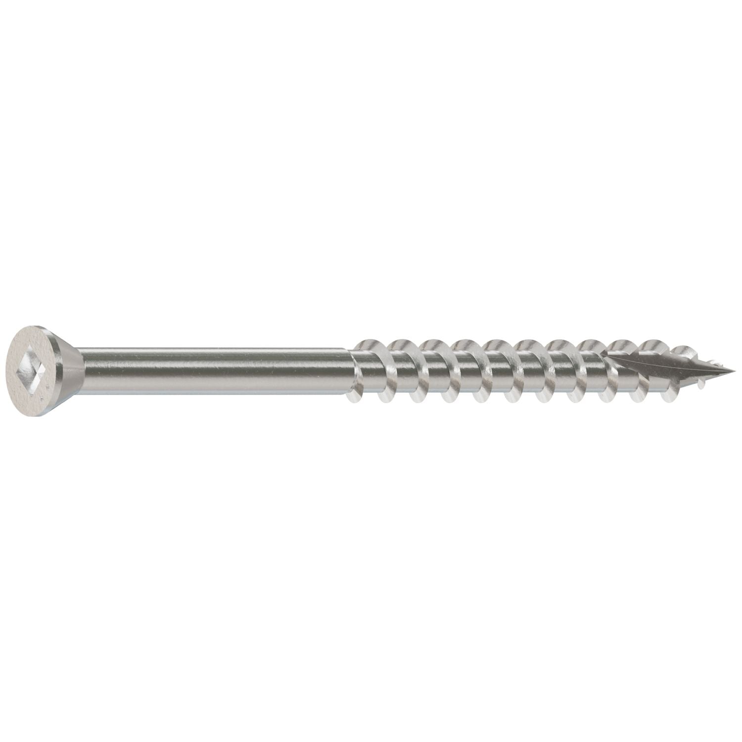Simpson Strong-Tie S07225FB1 Trim-Head Screw, Square Drive,  #7 x 2-1/4-in. #1 SQ, Type 305, 1-lb.
