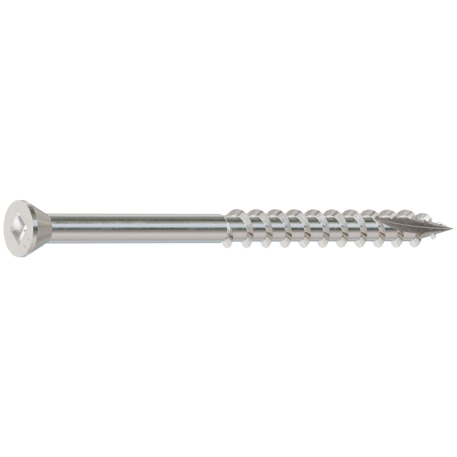 Simpson Strong-Tie S07225FBB Trim-Head Screw, Square Drive,  #7 x 2-1/4-in. #1 SQ, Type 305, 3000-Pack