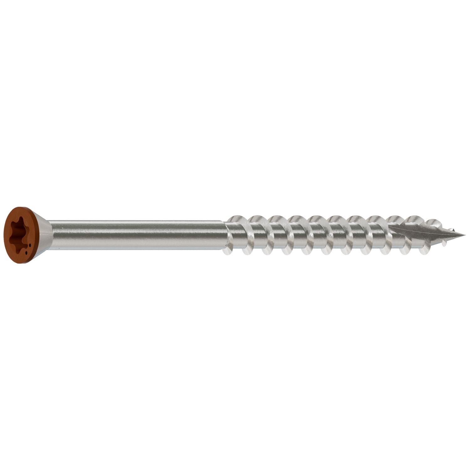 Simpson Strong-Tie S07225FTBTN01 Trim-Head Screw, 6-Lobe Drive,  #7 x 2-1/4-in. T-15 Type 305, Tan 01, 1750-Pack