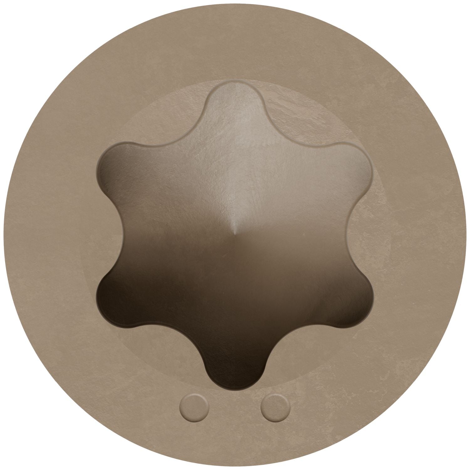 Simpson Strong-Tie S07225FTBTN02 Trim-Head Screw, 6-Lobe Drive,  #7 x 2-1/4-in. T-15 Type 305, Tan 02, 1750-Pack