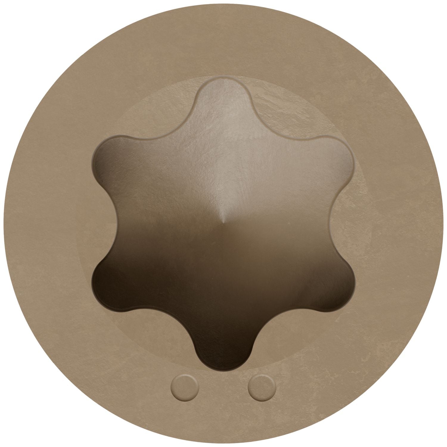 Simpson Strong-Tie S07225FTBTN Trim-Head Screw, 6-Lobe Drive,  #7 x 2-1/4-in. T15 Type 305, Tan, 1750-Pack