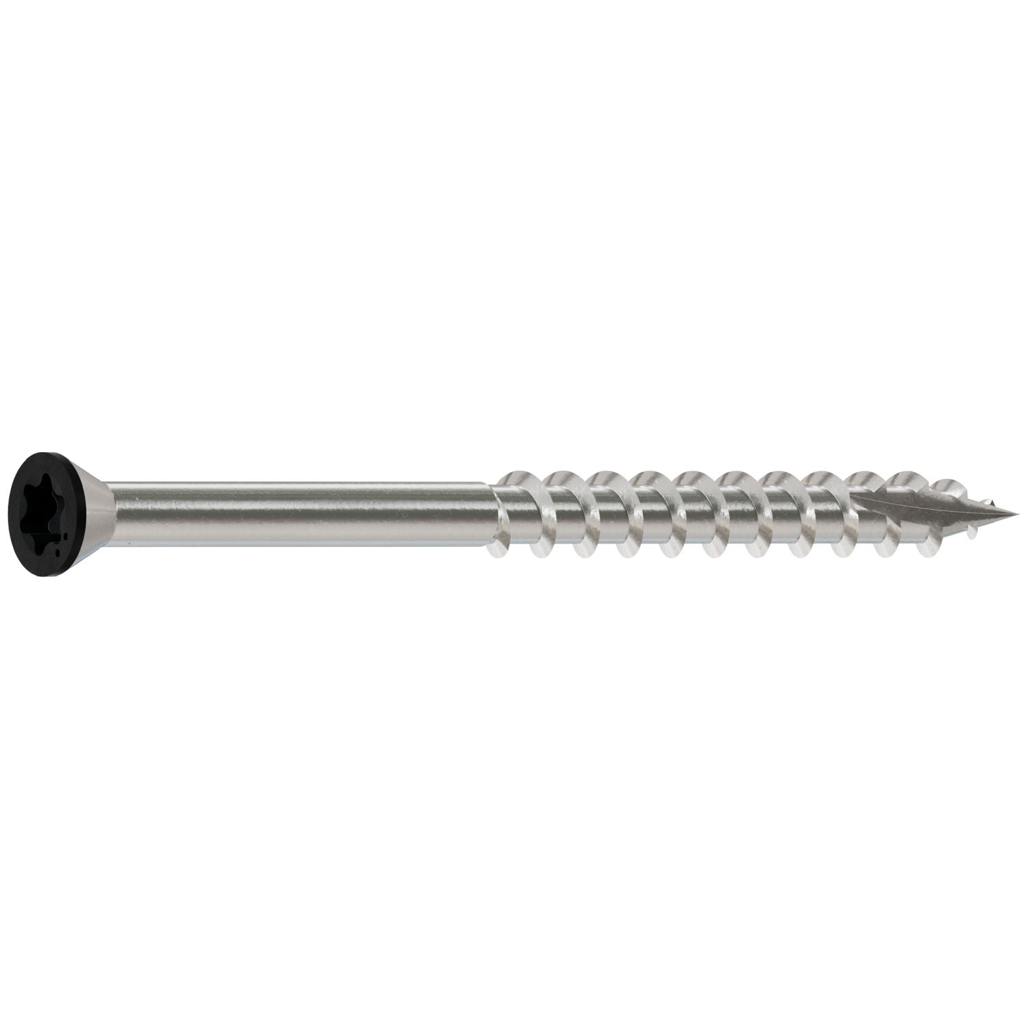 Simpson Strong-Tie S07225FTPBK Trim-Head Screw, 6-Lobe Drive,  #7 x 2-1/4-in. T-15 Type 305, Black, 350-Pack