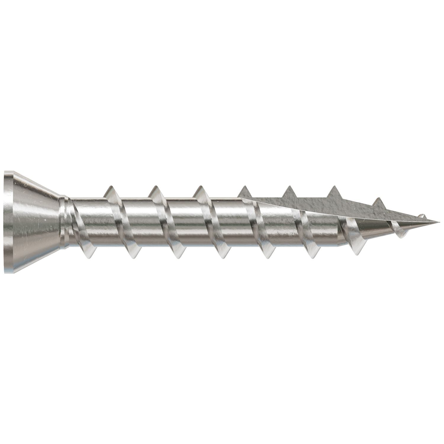 Simpson Strong-Tie S07C100FBP Trim-Head Screw, Square Drive,  #7 x 1-in. #1 SQ, Type 305, 200-Pack