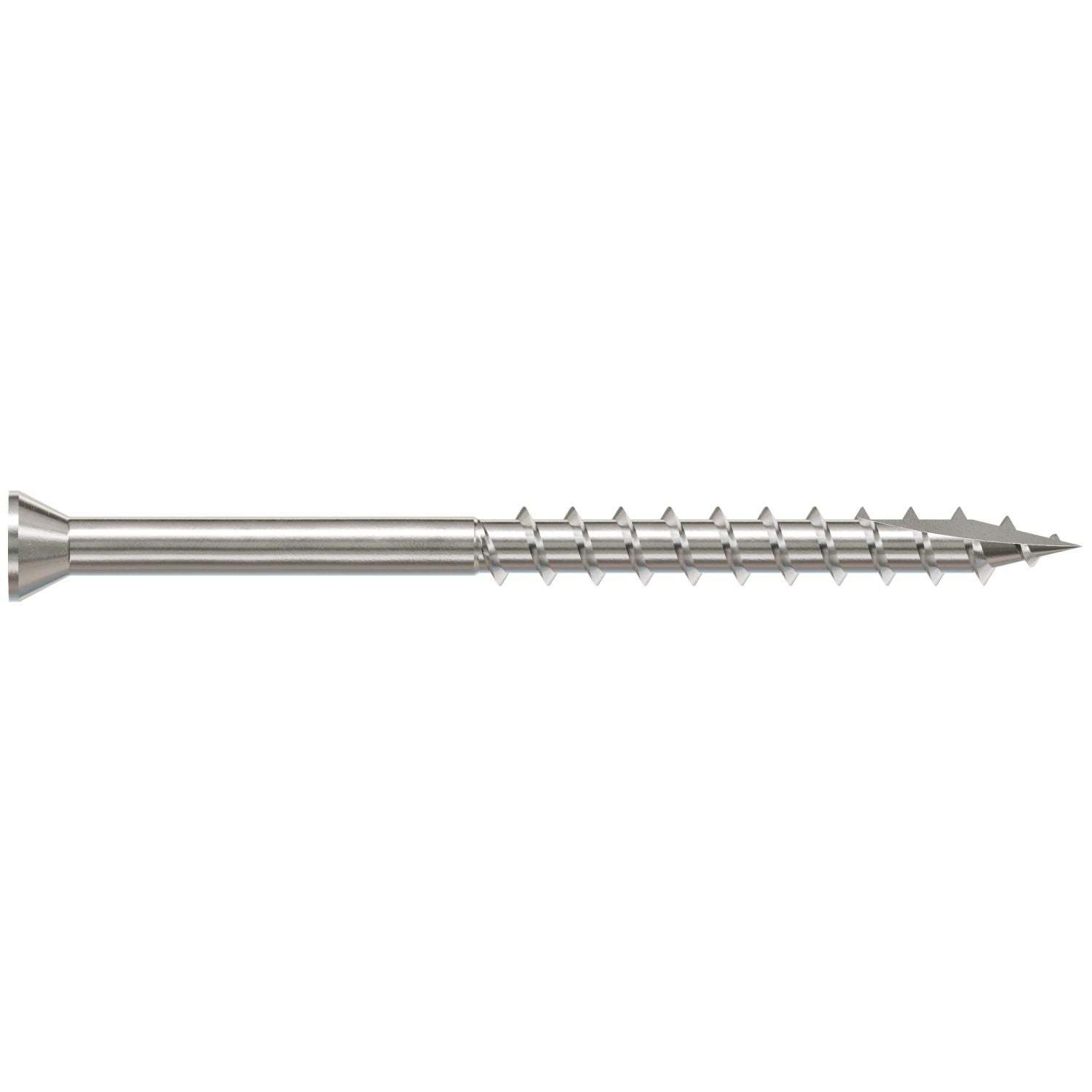 Simpson Strong-Tie S07C225FBP Trim-Head Screw, Square Drive,  #7 x 2-1/4-in. #1 SQ, Type 305, 100-Pack