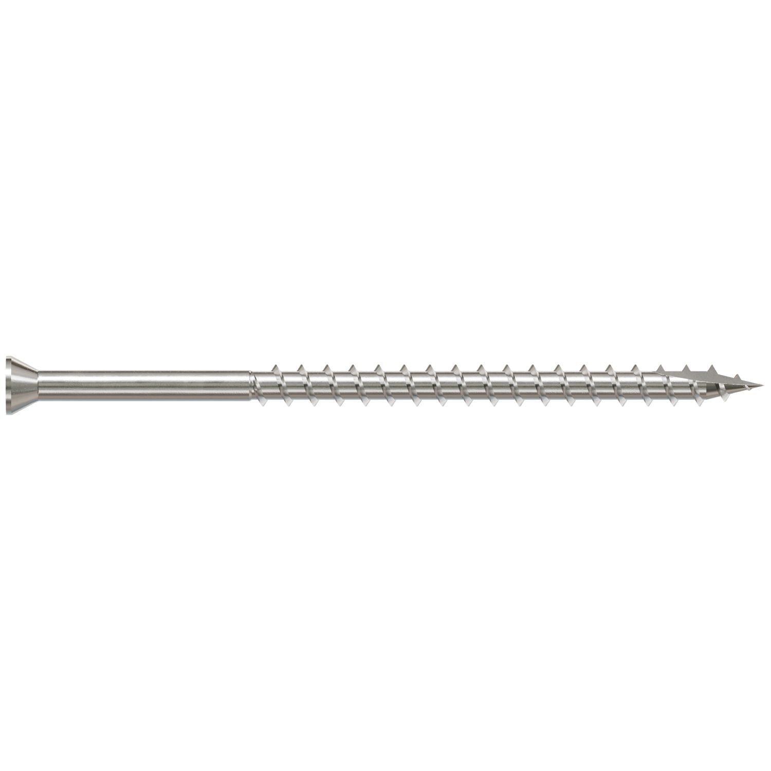 Simpson Strong-Tie S07C300FBP Trim-Head Screw, Square Drive,  #7 x 3-in. #1 SQ, Type 305, 60-Pack