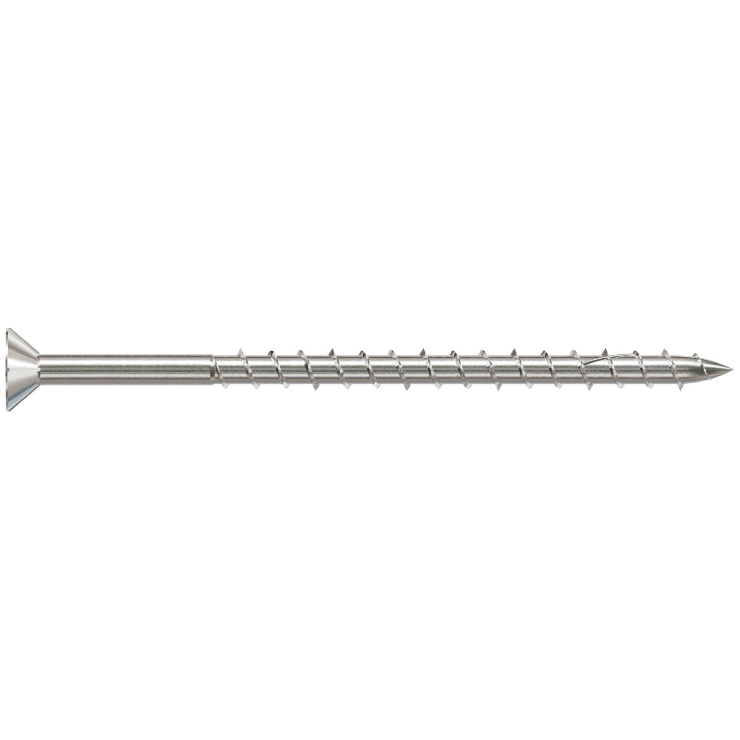 Simpson Strong-Tie S08300WPF1 Deck-Drive DWP WOOD SS Screw,  #8 x 3-in. T20, Flat Head, Type 305, 1-lb.