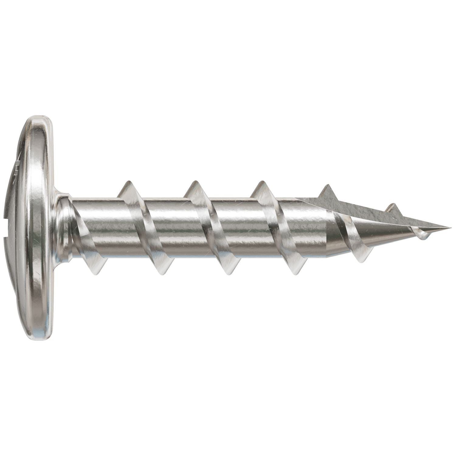Simpson Strong-Tie S08C075KQC Wire-Lath Modified Truss-Head Screw,  #8 x 3/4-in., #2 Phillips Head, Type 305, 100-Pack