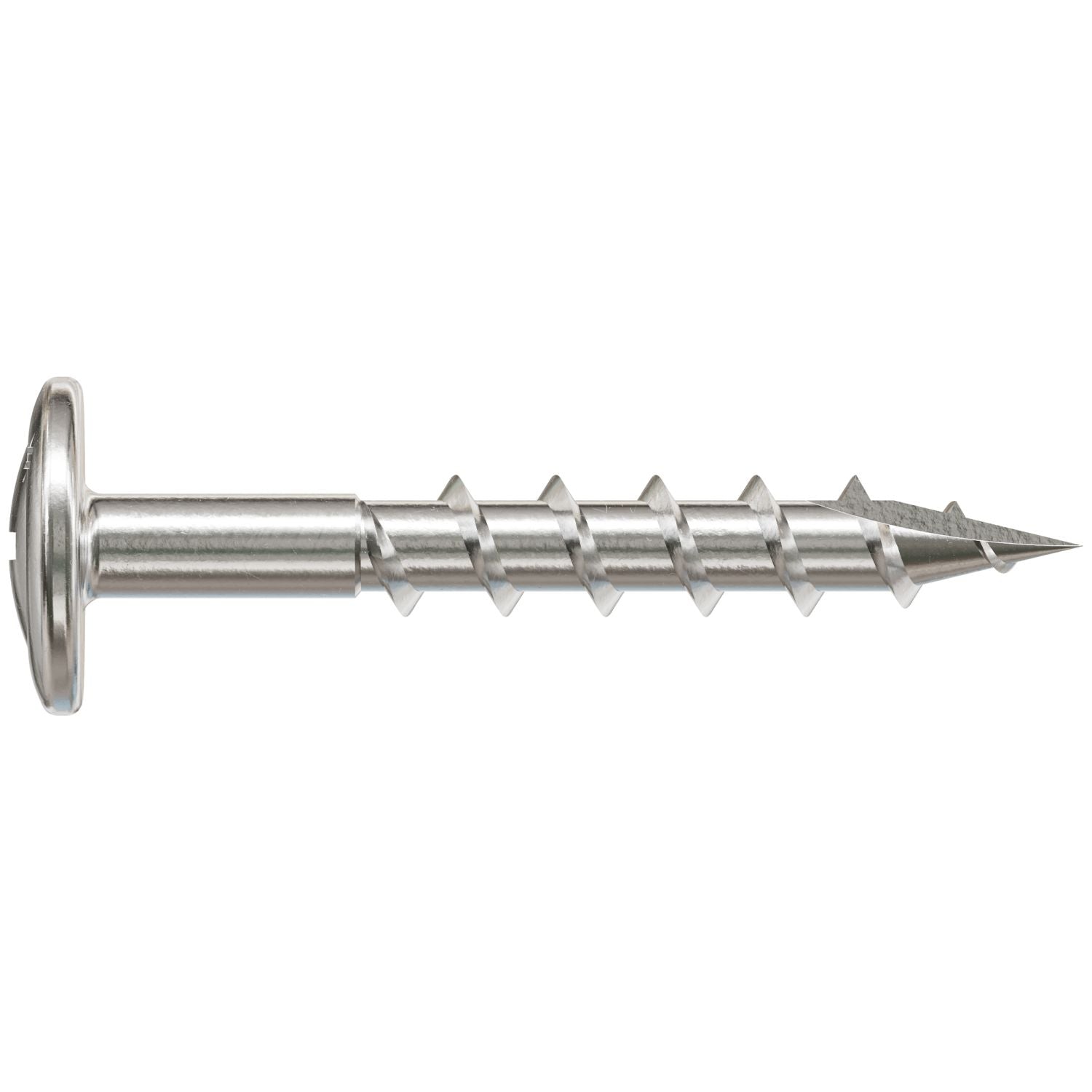 Simpson Strong-Tie S08C125KQC Wire-Lath Modified Truss-Head Screw,  #8 x 1-1/4-in., #2 Phillips Head, Type 305, 100-Pack