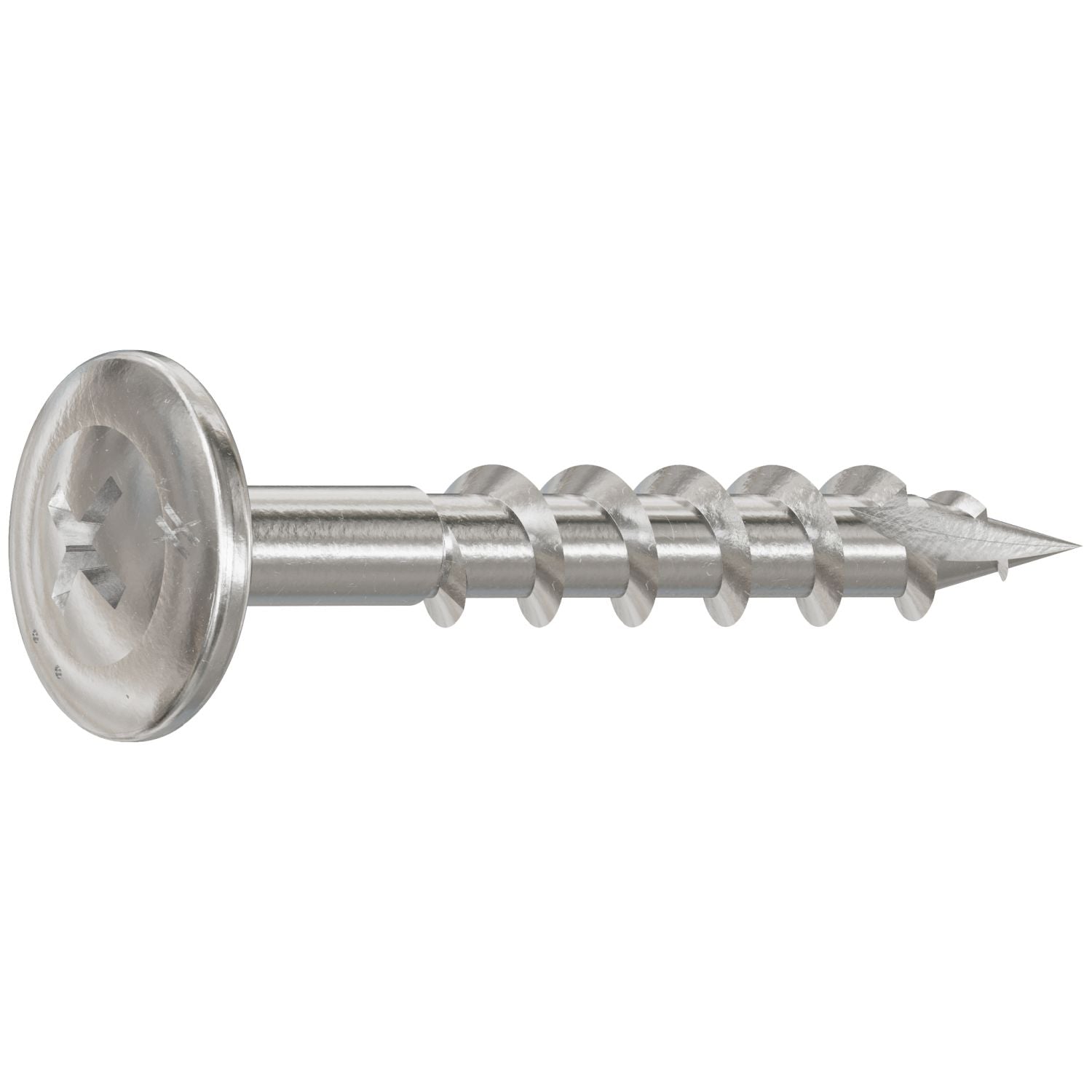 Simpson Strong-Tie S08C125KQC Wire-Lath Modified Truss-Head Screw,  #8 x 1-1/4-in., #2 Phillips Head, Type 305, 100-Pack