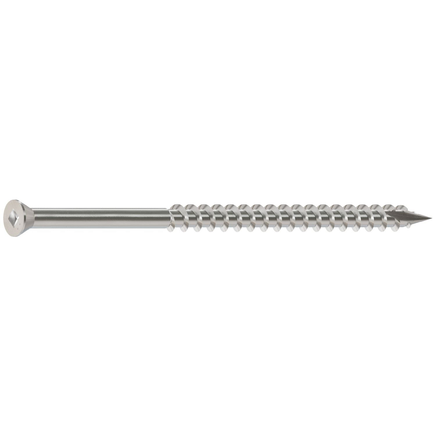 Simpson Strong-Tie S09350FB1 Trim-Head Screw, Square Drive,  #9 x 3-1/2-in. #1 SQ, Type 305, 1-lb.