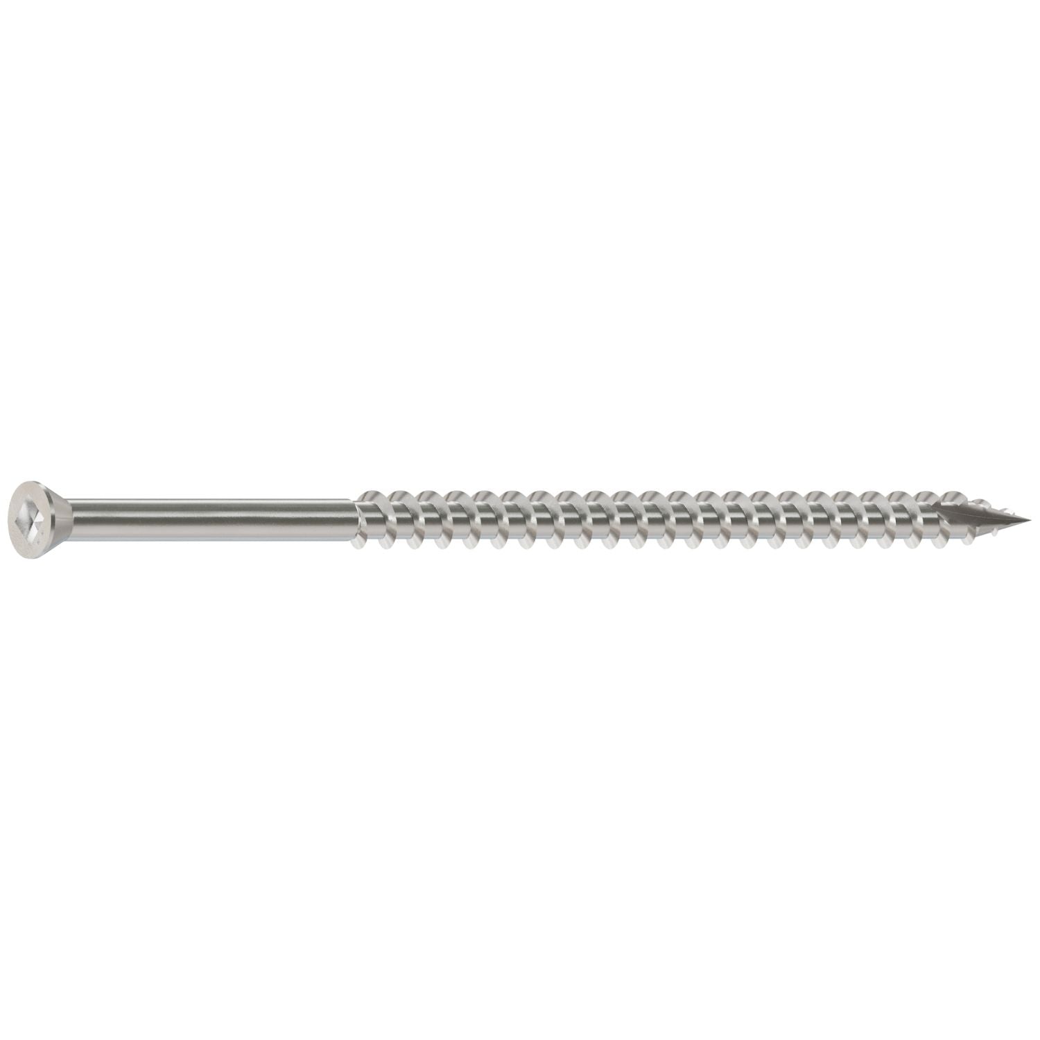 Simpson Strong-Tie S09400FB1 Trim-Head Screw, Square Drive,  #9 x 4-in. #2 SQ, Type 305, 1-lb.