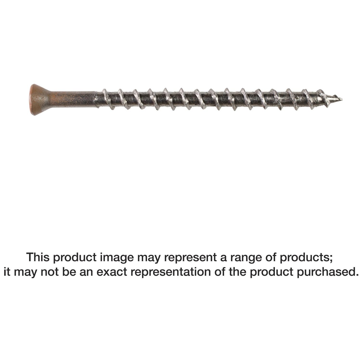 Simpson Strong-Tie S10250WCI Deck-Drive DWP WOOD SS Screw,  #10 x 2-1/2-in. T25, Trim Head, Type 305, Tan 03, 1750-Pack