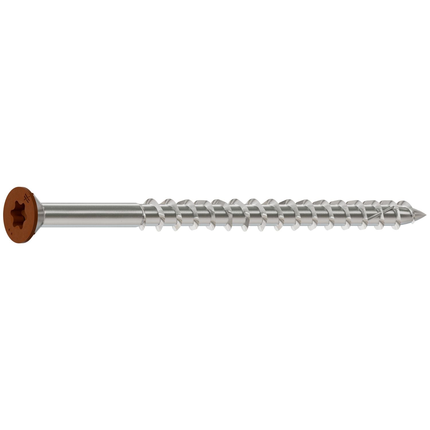 Simpson Strong-Tie S10300WPBTN01 Deck-Drive DWP WOOD SS Screw,  #10 x 3-in. T-25, Flat Head, Type 305, Tan 01, 1750-Pack