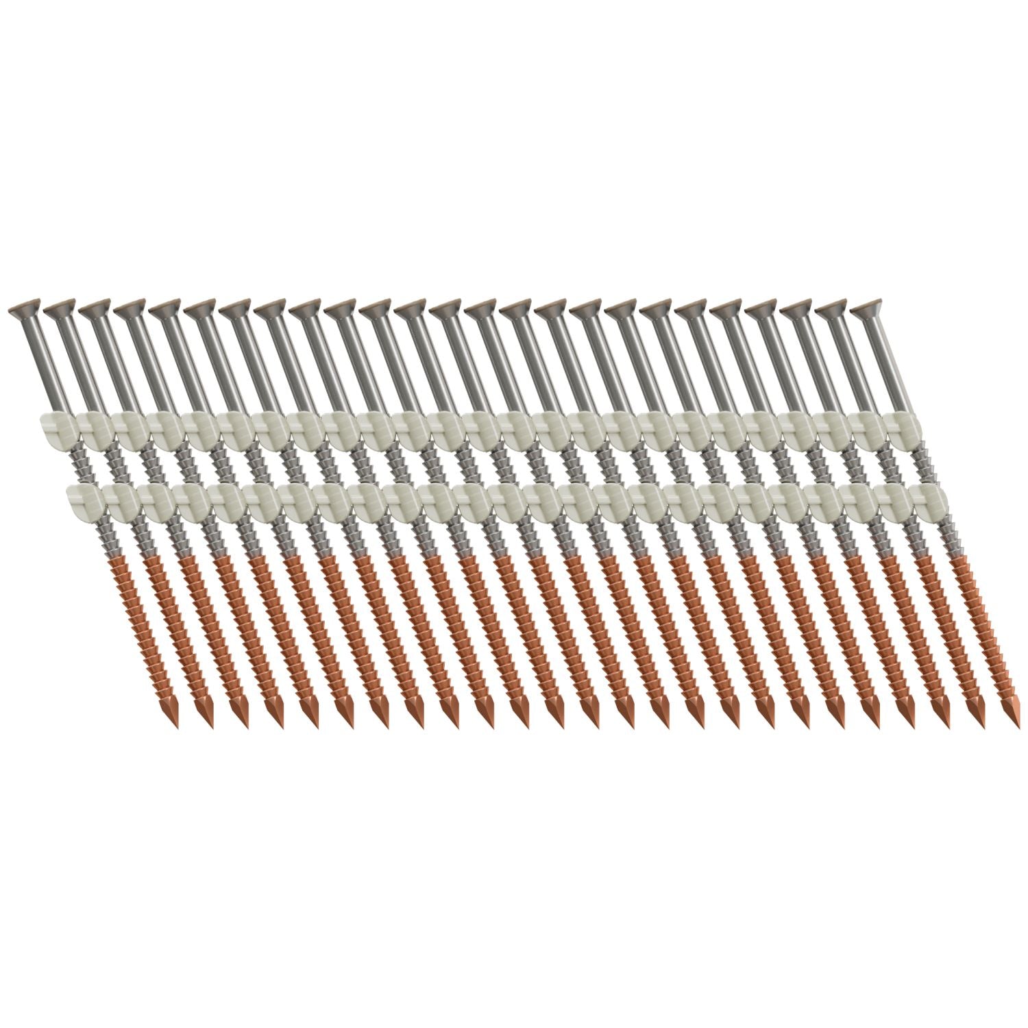 Simpson Strong-Tie S10A325KJT 20–22° Plastic Strip, Casing Head, Ring-Shank Nail,  3-1/4-in. x 10 ga. Tan, 1000-Pack