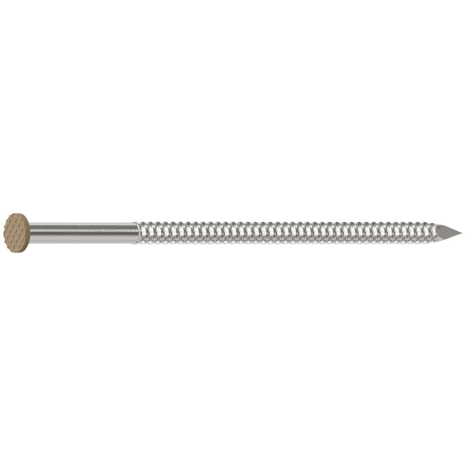 Simpson Strong-Tie S10SNDT1 Painted Siding Nail,  3-in. x .113-in. Type 304 Stainless Steel, Tan, 1-lb.