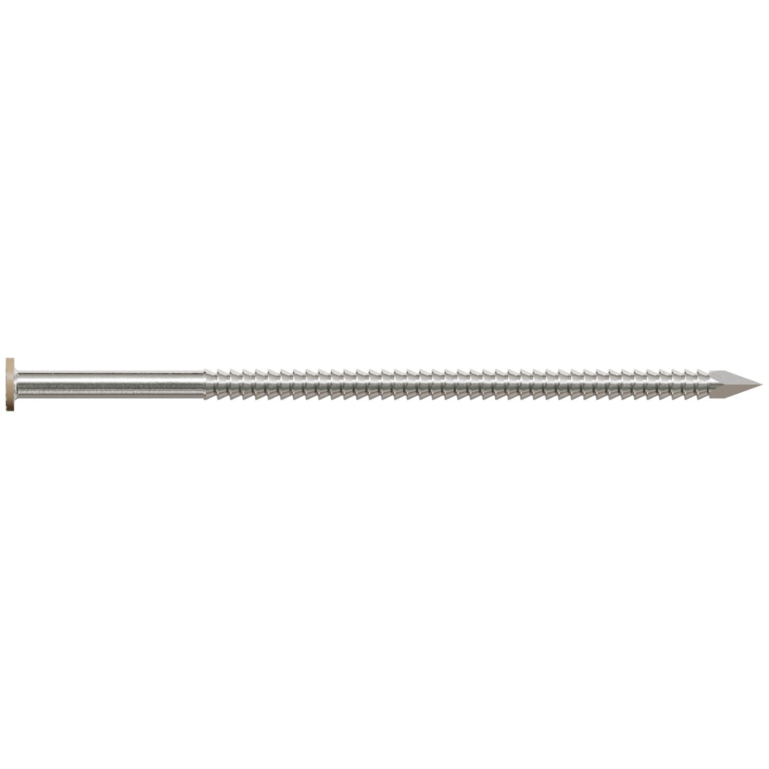 Simpson Strong-Tie S10SNDT1 Painted Siding Nail,  3-in. x .113-in. Type 304 Stainless Steel, Tan, 1-lb.