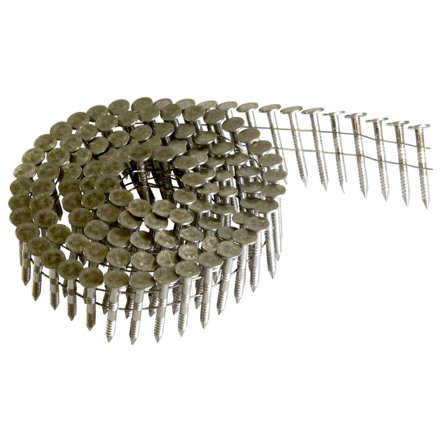 Simpson Strong-Tie 15-Degree Wire Coil, Full Round Head, Ring-Shank Roofing Nail, 1-1/4-in. Type 304, 720-Pack (S11A125RNBP)