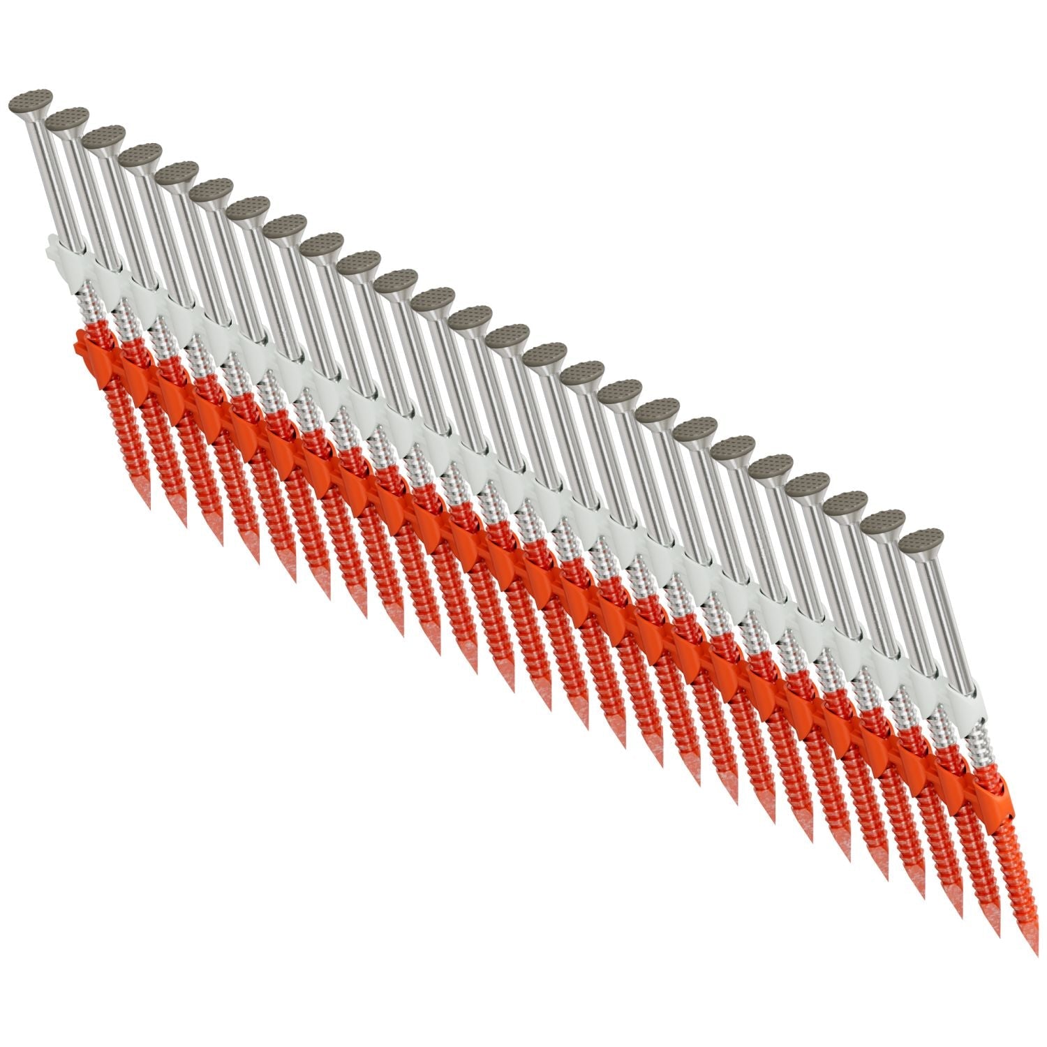 Simpson Strong-Tie S11A237KJG 20–22° Plastic Strip, Casing Head, Ring-Shank Nail,  2-3/8-in. x 11 ga. Gray, 1000-Pack