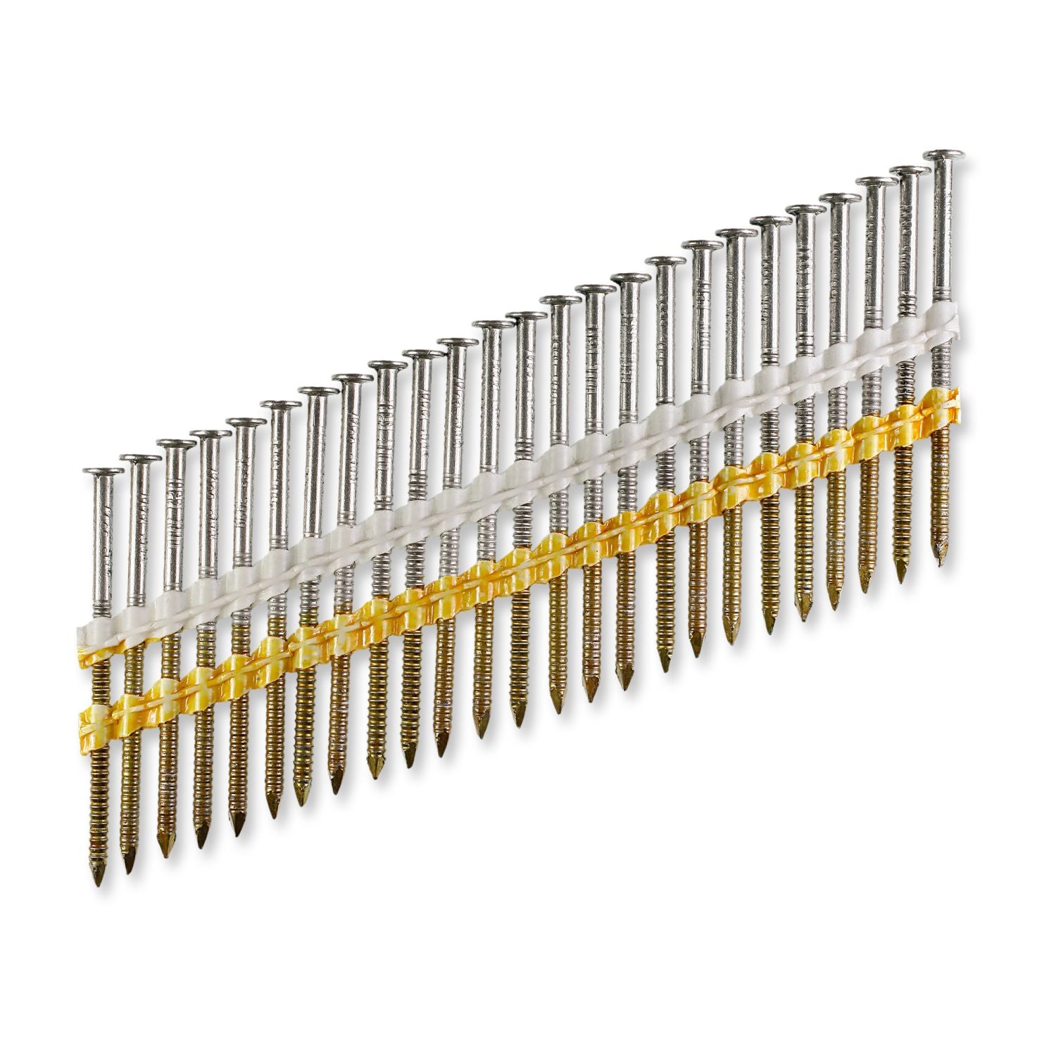 Simpson Strong-Tie S11A250CNB 20°–22° Plastic Strip, Full Round Head, Ring-Shank Nail,  2-1/2-in. x 0.120-in. Type 304, 4000-Pack