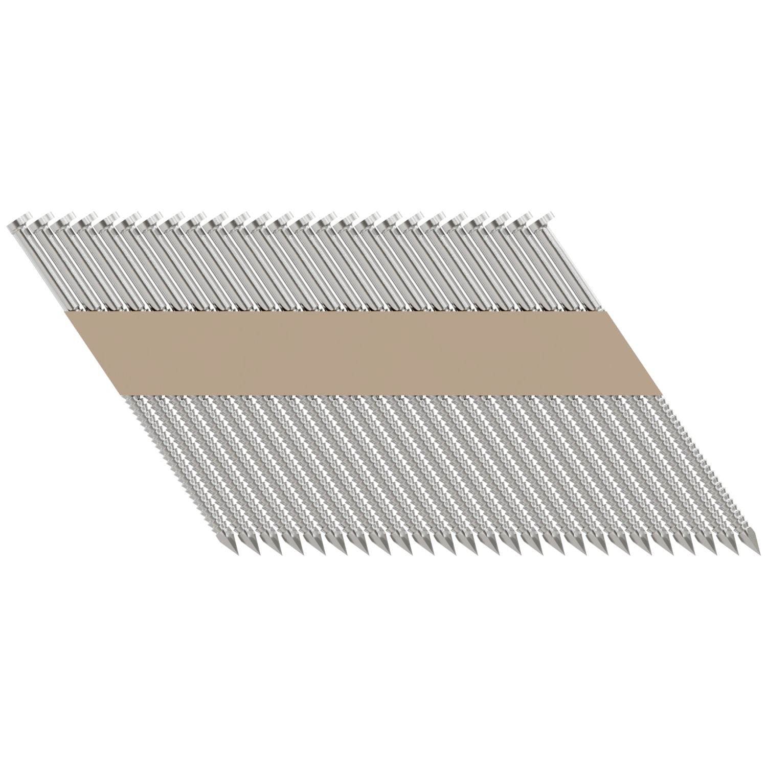 Simpson Strong-Tie S11A300T31 31°–34° Paper Tape, Clipped Head, Ring-Shank Nail,  3-in. Type 304, 1000-Pack