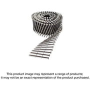 Simpson Strong-Tie S12A200PNB 15° Wire Coil, Full Round Head, Ring-Shank Decking/Framing Nail,  2-in. x .099-in. Type 304, 3600-Pack