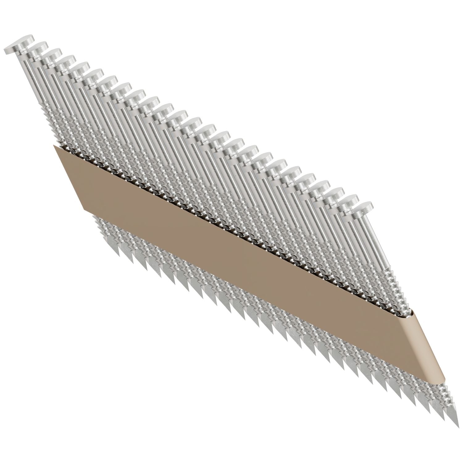 Simpson Strong-Tie S12A200T31 31°–34° Paper Tape, Clipped Head, Ring-Shank Nail,  2-in. Type 304, 1000-Pack