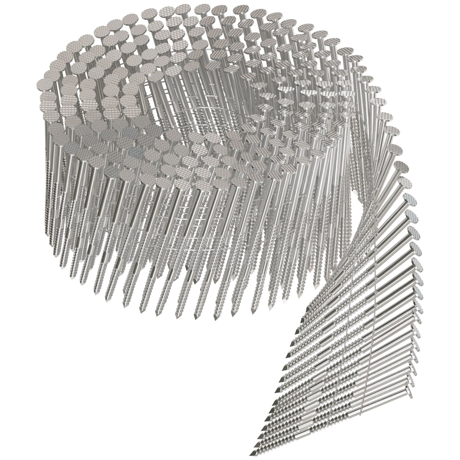 Simpson Strong-Tie S13A225SNBP 15° Wire Coil, Full Round Head, Ring-Shank Siding Nail,  2-1/4-in. Type 304, 900-Pack