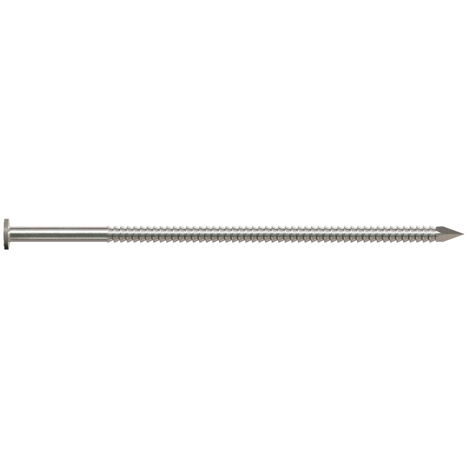 Simpson Strong-Tie S16SNDG1 Painted Siding Nail,  3-1/2-in. x .120-in. Type 304 Stainless Steel, Gray, 1-lb.