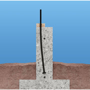 Simpson Strong-Tie SABR114X32HDG SABR 1-1/4-in. x 32-in. Hot-Dip Galvanized Anchor Bolt