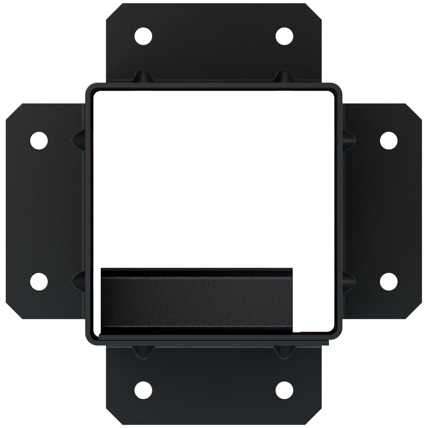 Simpson Strong-Tie SAGE-B44 Outdoor Accents Sage System Black Powder-Coated Post Base for 4x4
