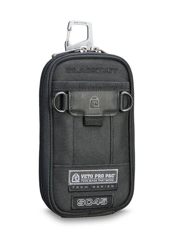 Veto Pro Pac BLACKOUT Small Semi-Rigid Multi-Functional Tool Pouch (SC45 BLACKOUT)
