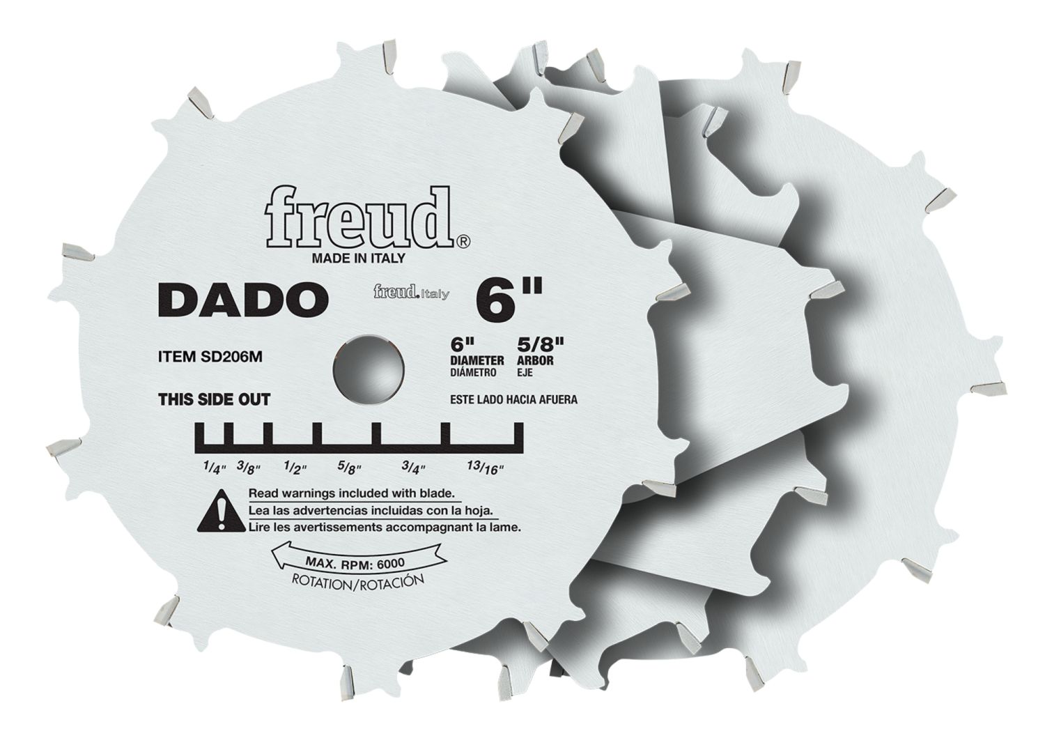 Freud SD206 6-Inch Pro Dado Set